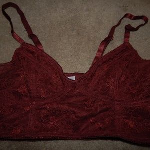 Red Lace Bralette